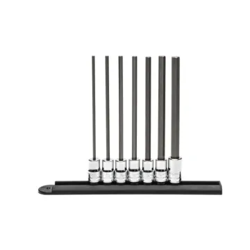 GearWrench SET LNG HEX BIT SKT 3/8DR 7PC SAE