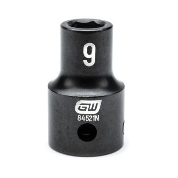 GearWrench 1/2" Drive 6 Point 9mm Standard Impact Socket