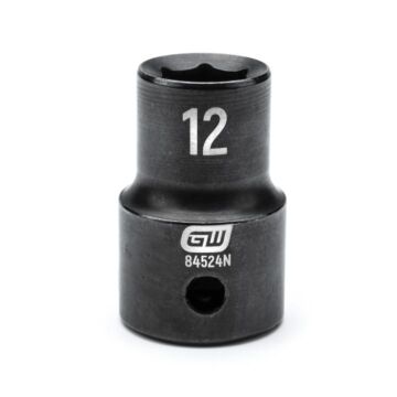 GearWrench 1/2" Drive 6 Point 12mm Standard Impact Socket