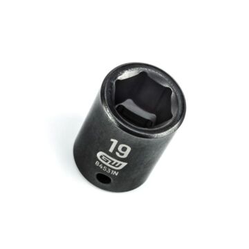 GearWrench 1/2" Drive 6 Point 19mm Standard Impact Socket
