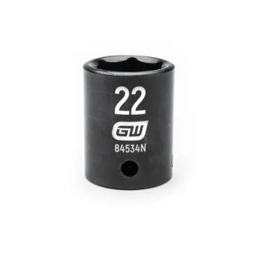 GearWrench 1/2" Drive 6 Point 22mm Standard Impact Socket