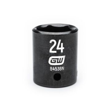 GearWrench 1/2" Drive 6 Point 24mm Standard Impact Socket