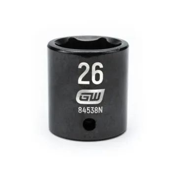 GearWrench 1/2" Drive 6 Point 26mm Standard Impact Socket