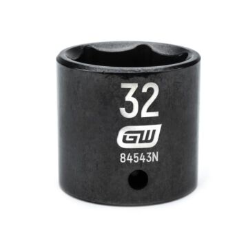 GearWrench 1/2" Drive 6 Point 32mm Standard Impact Socket
