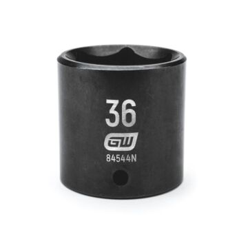 GearWrench 1/2" Drive 6 Point 36mm Standard Impact Socket