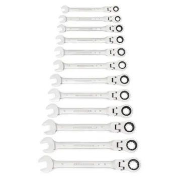 GearWrench 12 Pc. Flex Combination Ratcheting Wrench Set Metric