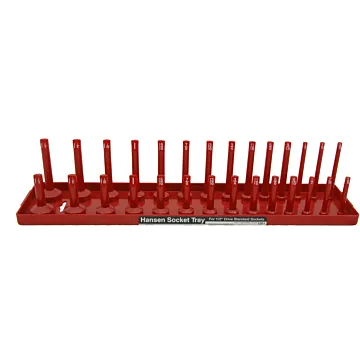 Hansen Global ABS Plastic Red Fits Most US and Foreign Made Sockets 2-Row Socket Tray