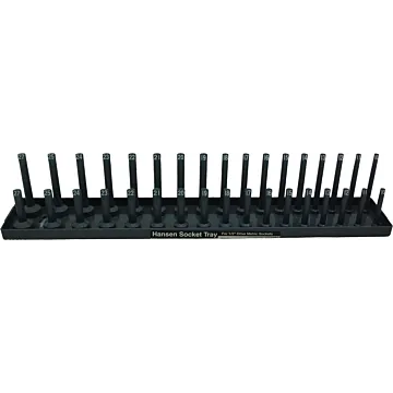 Hansen Global ABS Plastic Gray Fits Most US and Foreign Made Sockets 2-Row Socket Tray