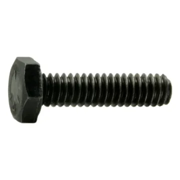 1/4"-20 x 1" Hex Head Bolt, Left-Hand Coarse Thread, Zinc 