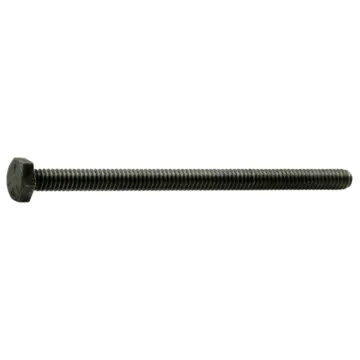 1/4"-20 x 4" Hex Head Bolt, Left-Hand Coarse Thread, Zinc 