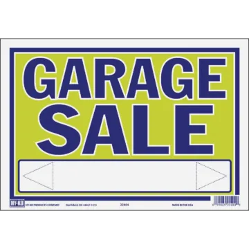 HY-KO Hy-Ko 9 x 13 Neon Garage Sale Sign