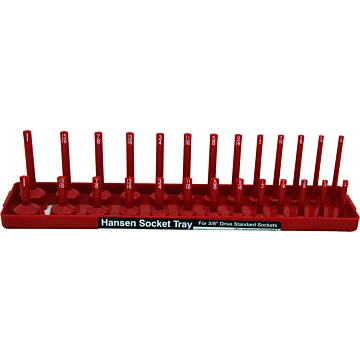 Hansen Global ABS Plastic Red Fits Most US and Foreign Made Sockets 2-Row Socket Tray