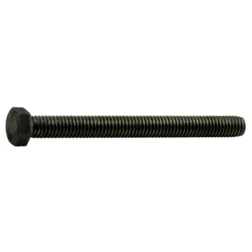 3/8"-16 x 4" Hex Head Bolt, Left-Hand Coarse Thread, Zinc 
