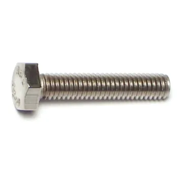 4 mm - 0.70 x 20 mm Hex Head Bolt, Coarse Thread, Stainless Steel 