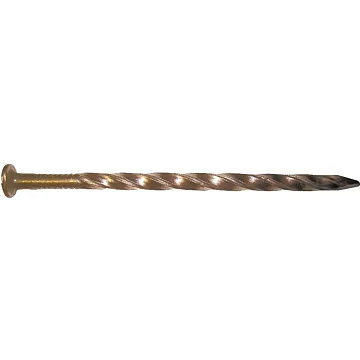MAZE H530S050 Post and Frame Nail, Hand Drive, 60D, 6 in L, Steel, Brite, Spiral Shank
