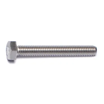 6 mm - 1.00 x 45 mm Hex Head Bolt, Coarse Thread, Stainless Steel 