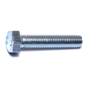 7 mm - 1.00 x 35 mm Hex Head Bolt, Coarse Thread, Zinc 