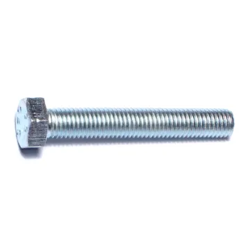 7 mm - 1.00 x 45 mm Hex Head Bolt, Coarse Thread, Zinc 