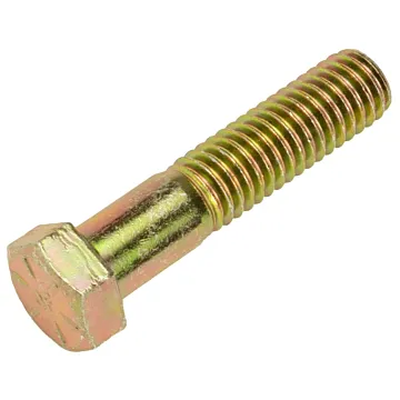 7/16"-14 x 2" Hex Cap Screw, Coarse Thread, Yellow Zinc 