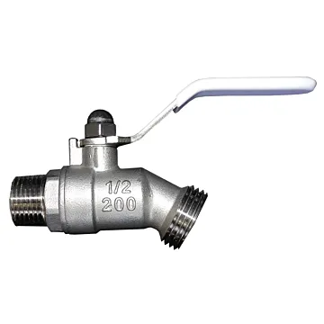 Merrill Brass/SS/PVC Ball Valve - 1/2 in. x 3/4 in. MIP x Hose Bib