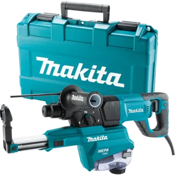 Makita 1 in. SDS‑PLUS AVT D-Handle Rotary Hammer w/ HEPA Dust Extractor (Kit)