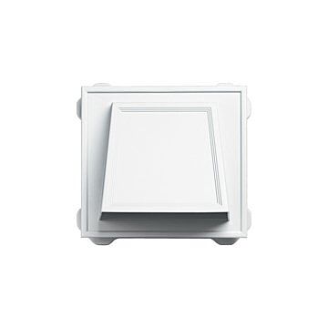 Builders Edge Hooded Vent (White) 10 in.
