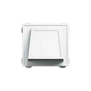 Builders Edge Hooded Vent (White) 10 in.