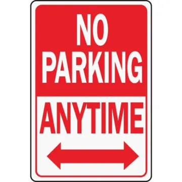 HY-KO Hy-Ko Heavy-Duty Aluminum Sign, No Parking Anytime