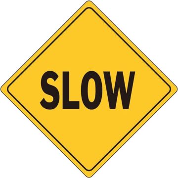 HY-KO Aluminum Pole 16 in Slow Sign