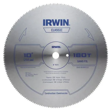 Irwin 10-Inch Miter Saw Blade, Classic Series, Steel Table