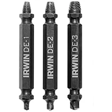 Irwin  mpact Performance Series Grip Double-Ended Screw Extractor Insert Bits (3pc)