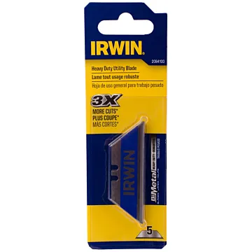 Irwin IRWIN Industrial 5 Pack Bi-Metal Blue Blade Utility Blades