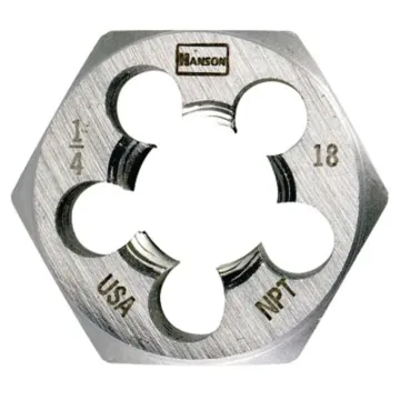 Irwin Taper Pipe Die, 1/2-14 Thread, NPT Thread, Right Hand Thread, HCS