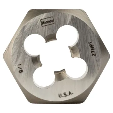 Irwin IRWIN Septls5857402 - Hanson High Carbon Steel Re-Threading Hexagon Taper Pipe Dies -