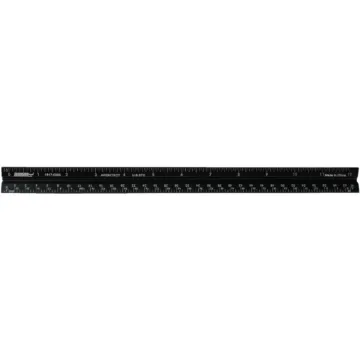 Johnson Level Aluminum Architect's Straight Edge Ruler - 12 in.