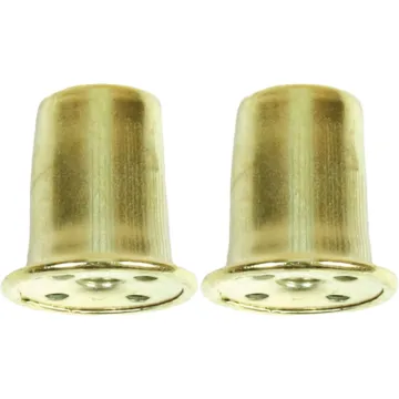 Jandorf Brass Top Hat Lamp Finial (2-Pack)