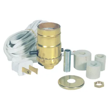 Jandorf Lamp Kit with Bottle Adapter Brass Finish