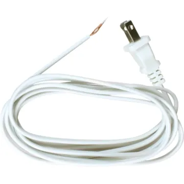 Jandorf 8 Ft. 18-2/SPT-1 White Lamp Cord