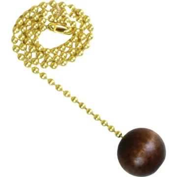 Jandorf 12 In. Pull Chain with Walnut Wood Ball