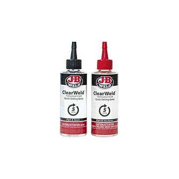 J-B Weld ClearWeld Pro Grade Epoxy (2pk) 4 oz ea