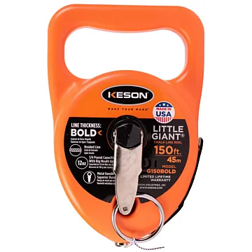 KESON® Braided 150 ft Poly Synthetic Chalk Reel