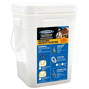 Werner K112201 Roofing Kit, 50 ft Deluxe, Tongue Buckle Harness