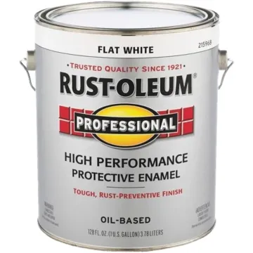 Rustoleum Professional Oil-Based Protective Enamel (Flat - White) 1 gal