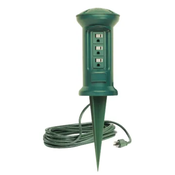 Do it Best Do it 3-Outlet 13A Outdoor Power Stake with 15 Ft. Cord