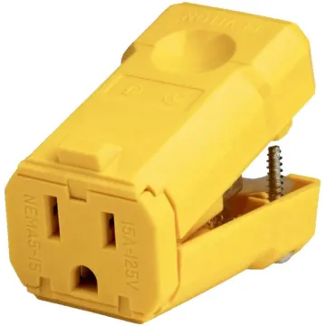 Leviton 15 Amp, 125 Volt, Straight Blade Connector, Industrial Grade