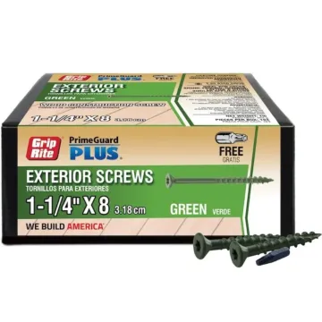 Grip-Rite Deck Screw 1-1/4" 1lb PG Green