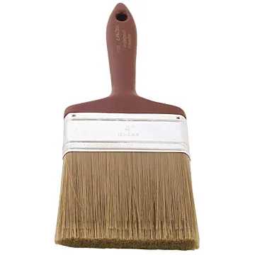 Linzer Paint Brush, 4 in W, 3 in L Bristle, Polyester Bristle, Beaver Tail Handle