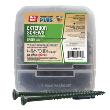 Grip-Rite T25 Star Deck Screw (Green - 5 lb) #10 x 3-1/2 in.