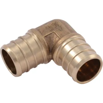 SHARKBITE SharkBite 3/4 In. x 3/4 In. Barb 90 Deg. Brass PEX Elbow (1/4 Bend)