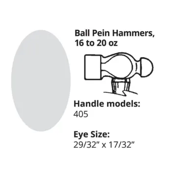 LINK HANDLES 14" Handle - Ball Pein Machini